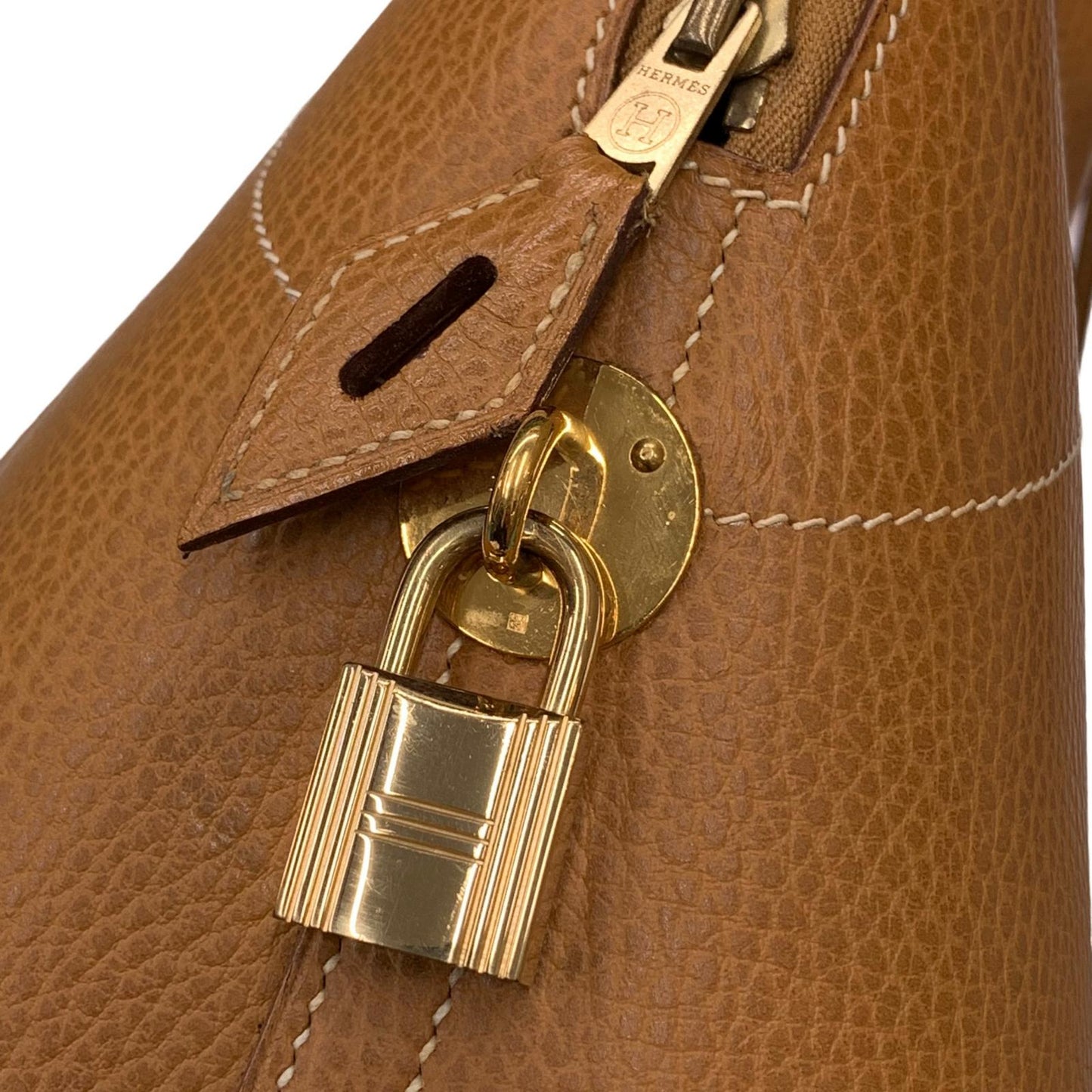HERMES | エルメス ボリード45 〇W刻印 ゴールドカデナ付き ハンドバッグ ブラウン