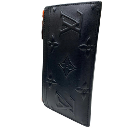 LOUIS VUITTON | ルイ・ヴィトン モノグラム シール コイン カードホルダー カードケース ブラック