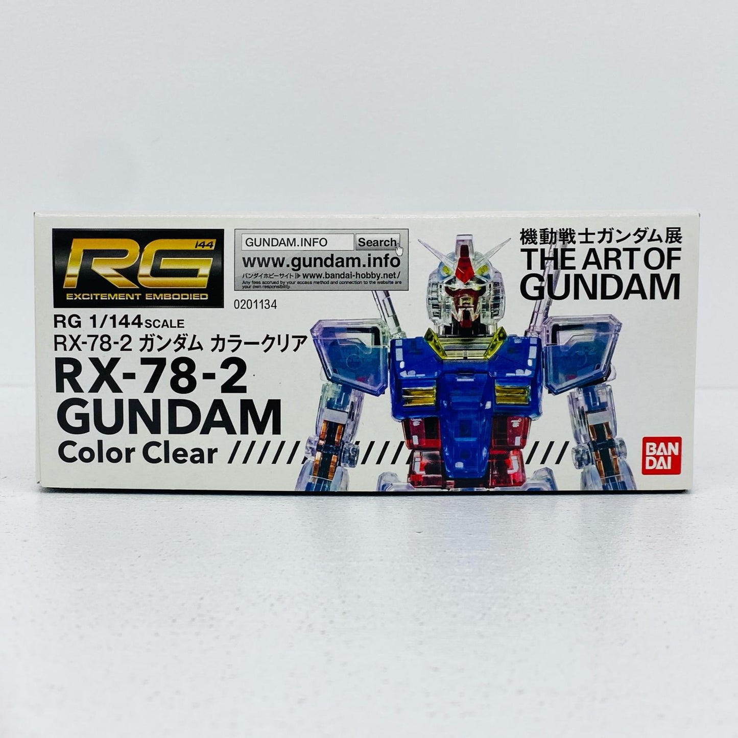 [単品]1/144RGRX-78-2ガンダムカラークリアVer.「機動戦士ガンダム展THEARTOFGUNDAMガンプラセット券」プレミアムバンダイ限定[0201134]