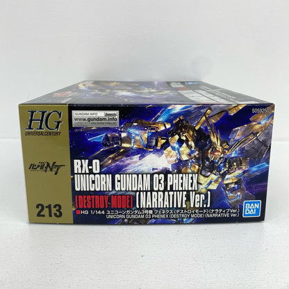 1/144HGUCRX-0ユニコーンガンダム3号機フェネクスデストロイモード(ナラティブver.)「機動戦士ガンダムNT」[592507]