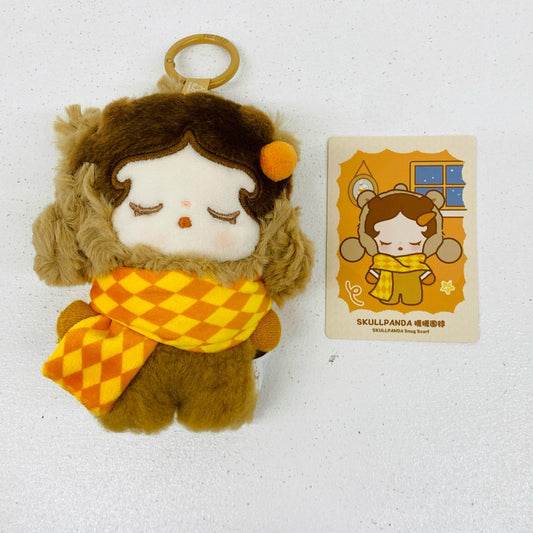 SKULLPANDA Snug Scarf POP BEAN Fluffy & Cozy ぬいぐるみペンダント