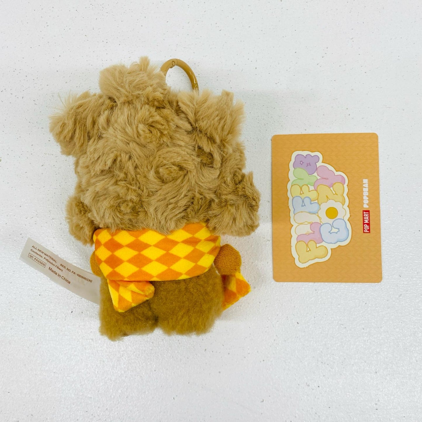 SKULLPANDA Snug Scarf POP BEAN Fluffy & Cozy ぬいぐるみペンダント