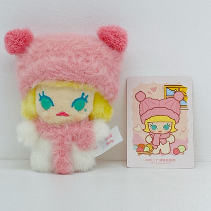 MOLLY Snug Knit Hat POP BEAN Fluffy & Cozy ぬいぐるみペンダント
