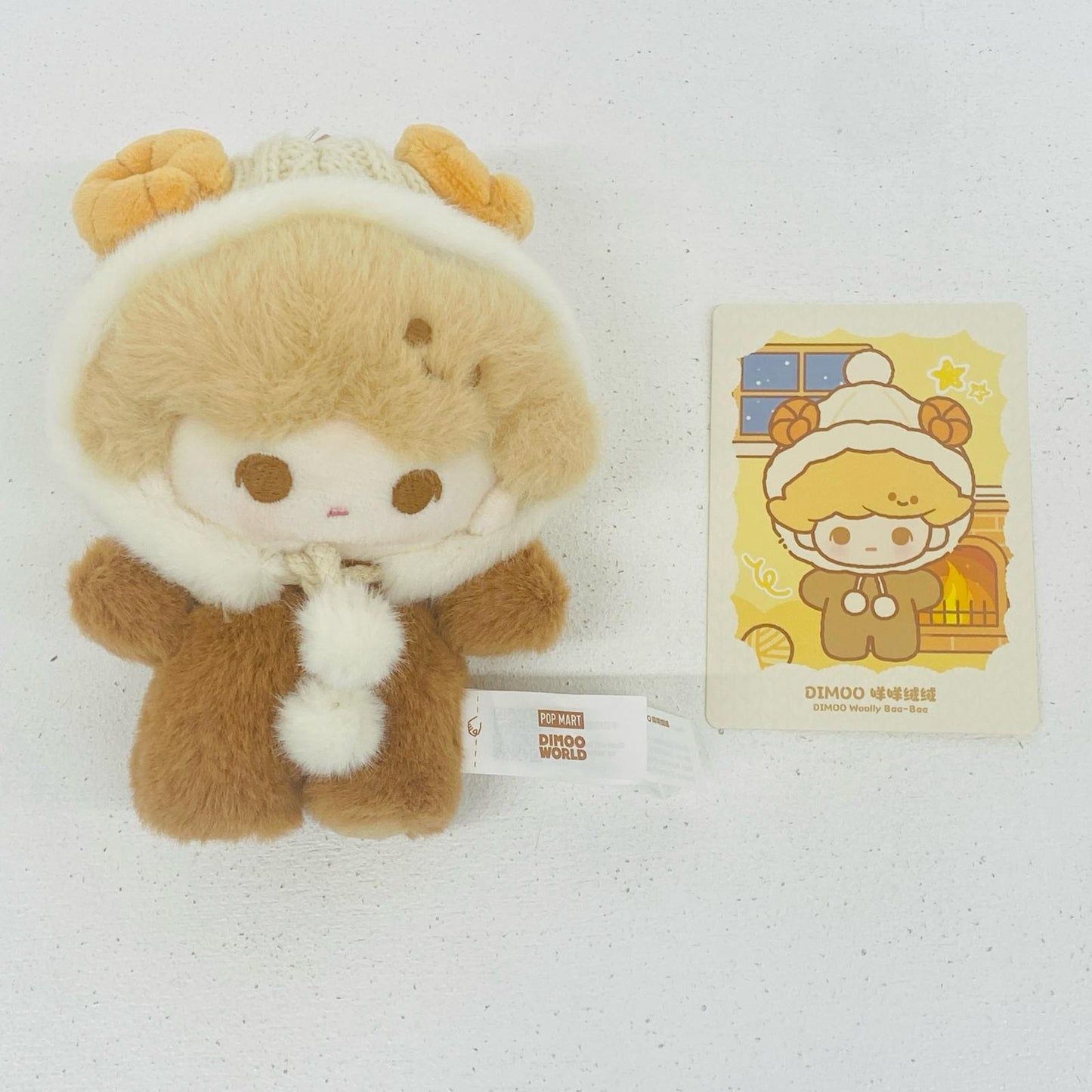 DIMOO Woolly Baa-Baa POP BEAN Fluffy & Cozy ぬいぐるみペンダント