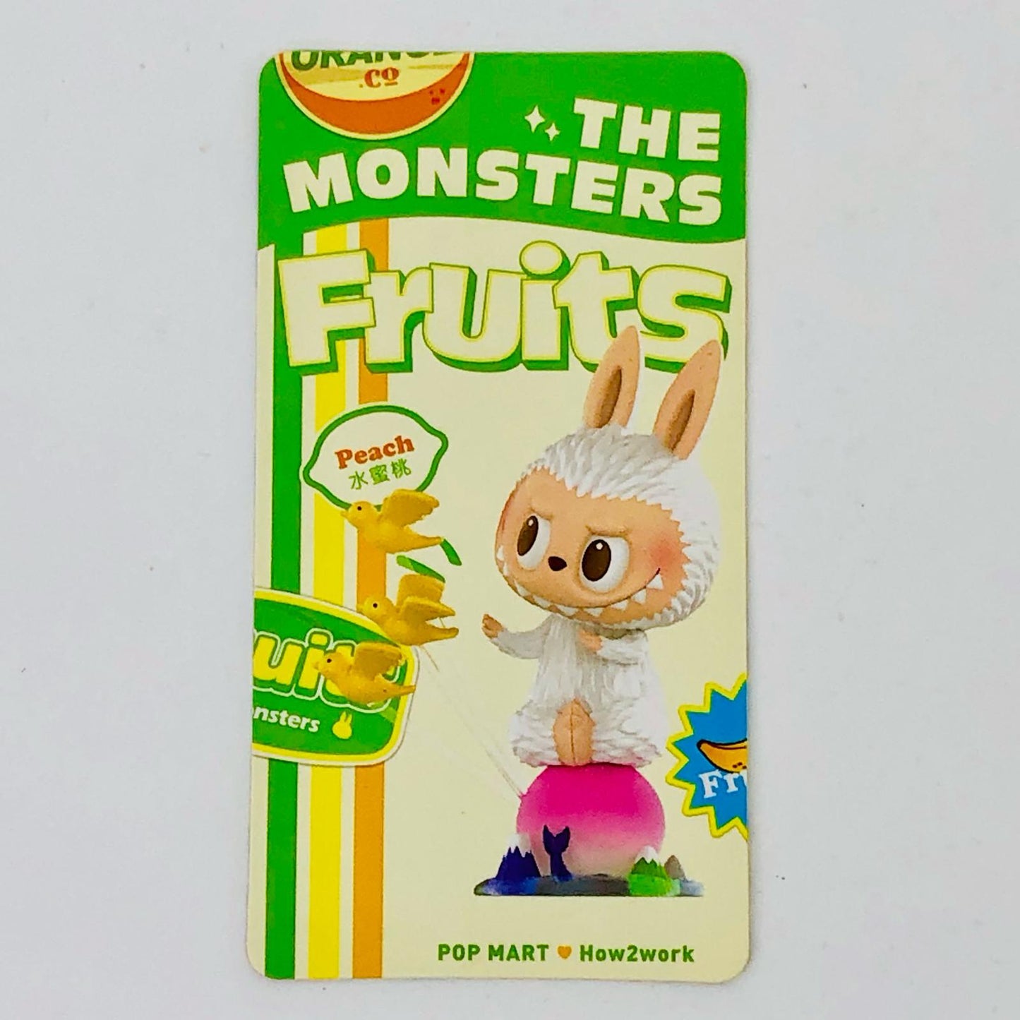 フィギュア Peach 「POPMART LABUBU ザ・モンスターズ フルーツ シリーズ」 Peach LABUBU ザ・モンスターズ フルーツ【フィギュア】【加古川物流】