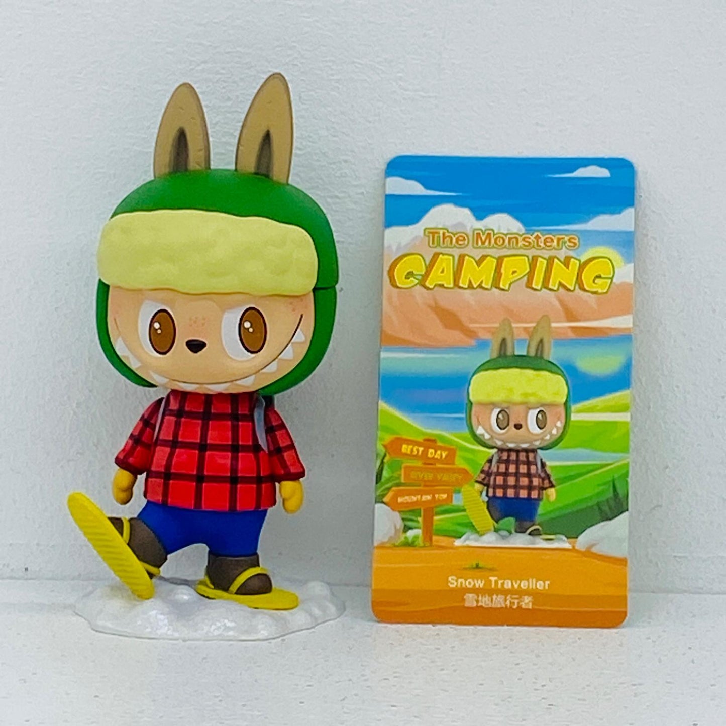 フィギュア Snow Traveller 「POPMART LABUBU ザ・モンスターズ キャンピングシリーズ」 Snow Traveller LABUBU ザ・モンスターズ キャンピング【フィギュア】【加古川物流】