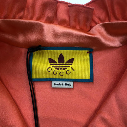 GUCCI | グッチ adidas x Gucci ダッチェスシルク シャツ 長袖シャツ ピンク サイズ：38【瀬戸大橋店】