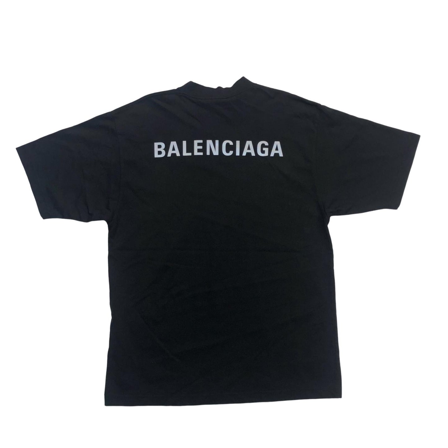 BALENCIAGA | バレンシアガ BAL BACK Medium Fit T-Shirt 半袖Ｔシャツ ブラック サイズ：XXS【瀬戸大橋店】