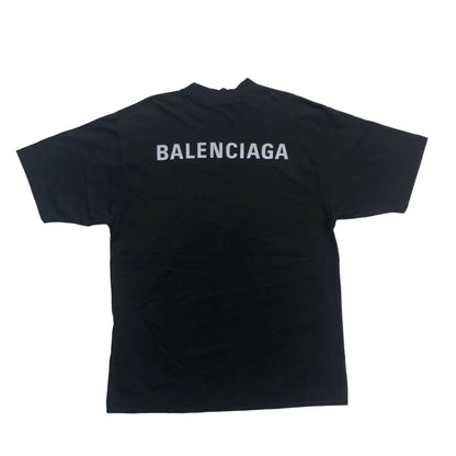 BALENCIAGA | バレンシアガ BAL BACK Medium Fit T-Shirt 半袖Ｔシャツ ブラック サイズ：XXS【瀬戸大橋店】