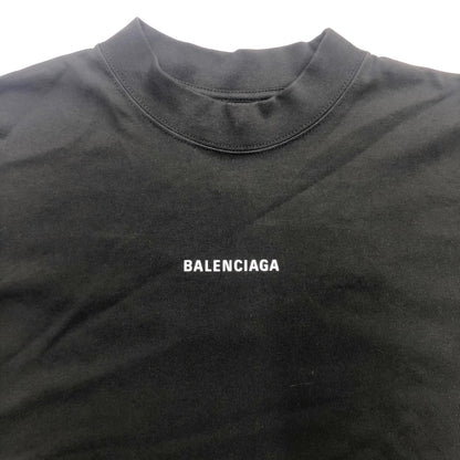 BALENCIAGA | バレンシアガ BAL BACK Medium Fit T-Shirt 半袖Ｔシャツ ブラック サイズ：XXS【瀬戸大橋店】