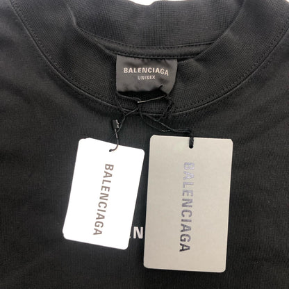 BALENCIAGA | バレンシアガ BAL BACK Medium Fit T-Shirt 半袖Ｔシャツ ブラック サイズ：XXS【瀬戸大橋店】