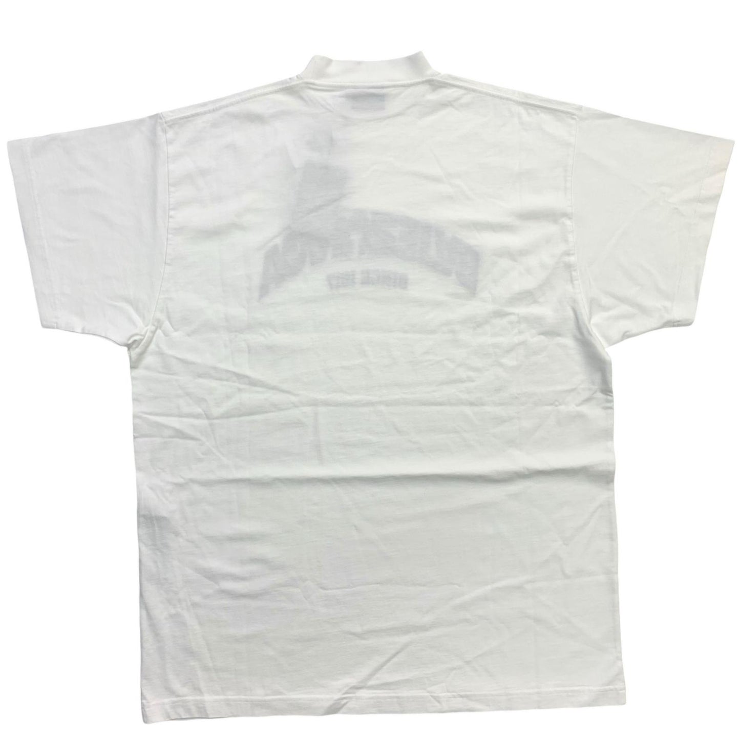 BALENCIAGA | バレンシアガ BACK FLIP LOGO VINTAGE JERSE Oversized I-Shirt 半袖Ｔシャツ ホワイト【瀬戸大橋店】