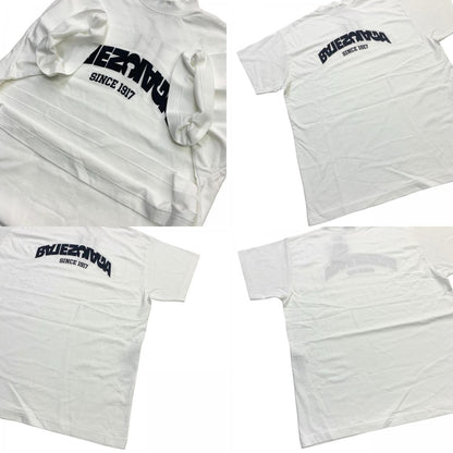 BALENCIAGA | バレンシアガ BACK FLIP LOGO VINTAGE JERSE Oversized I-Shirt 半袖Ｔシャツ ホワイト【瀬戸大橋店】