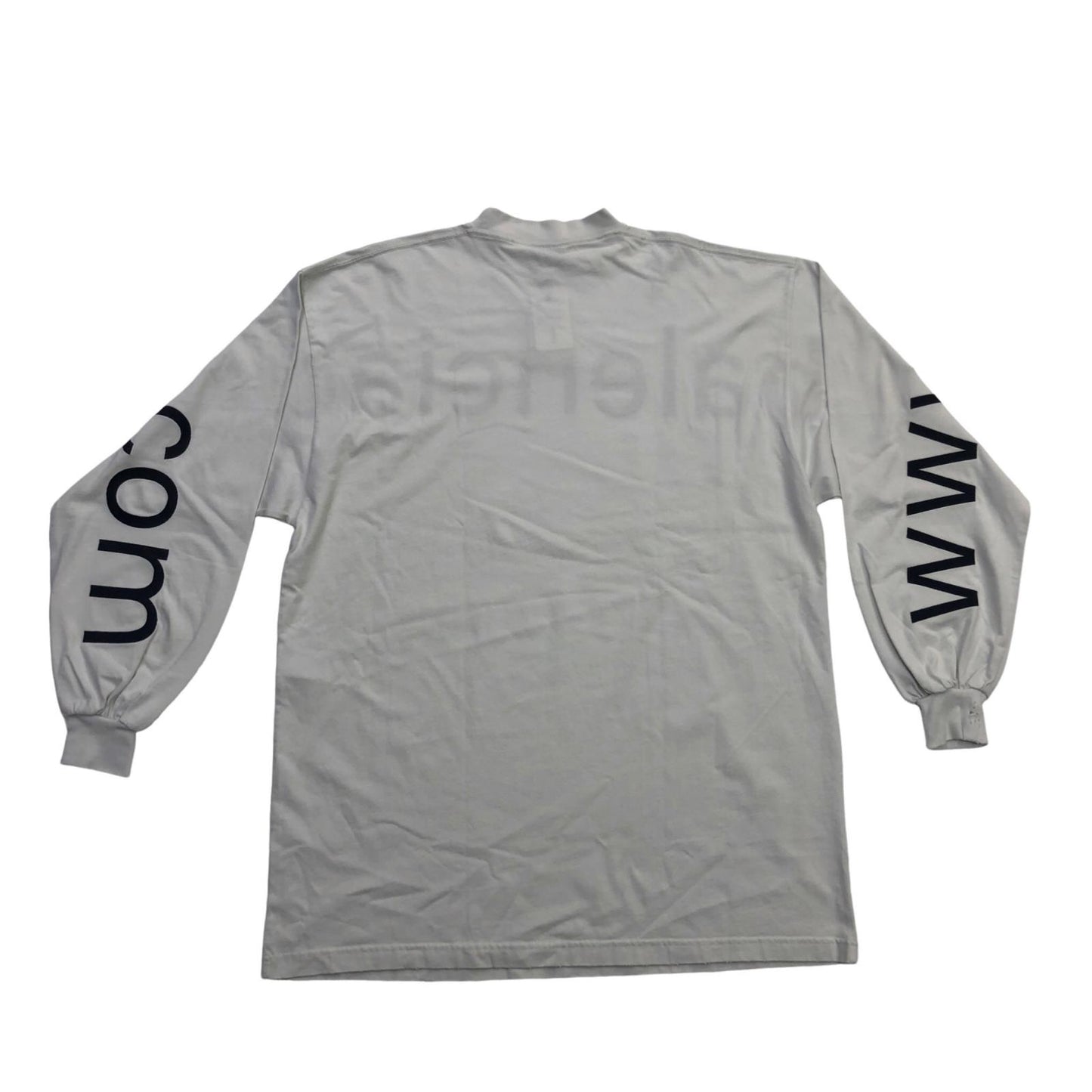 BALENCIAGA | バレンシアガ COM VINTAGE L/S Large Fit T-Shirt 2 長袖Ｔシャツ ホワイト【瀬戸大橋店】