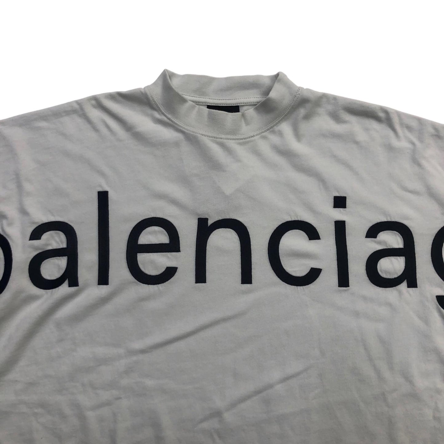 BALENCIAGA | バレンシアガ COM VINTAGE L/S Large Fit T-Shirt 2 長袖Ｔシャツ ホワイト【瀬戸大橋店】