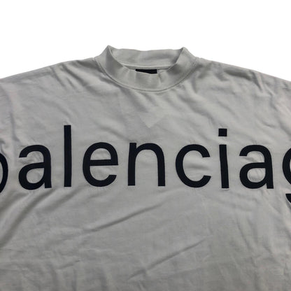 BALENCIAGA | バレンシアガ COM VINTAGE L/S Large Fit T-Shirt 2 長袖Ｔシャツ ホワイト【瀬戸大橋店】