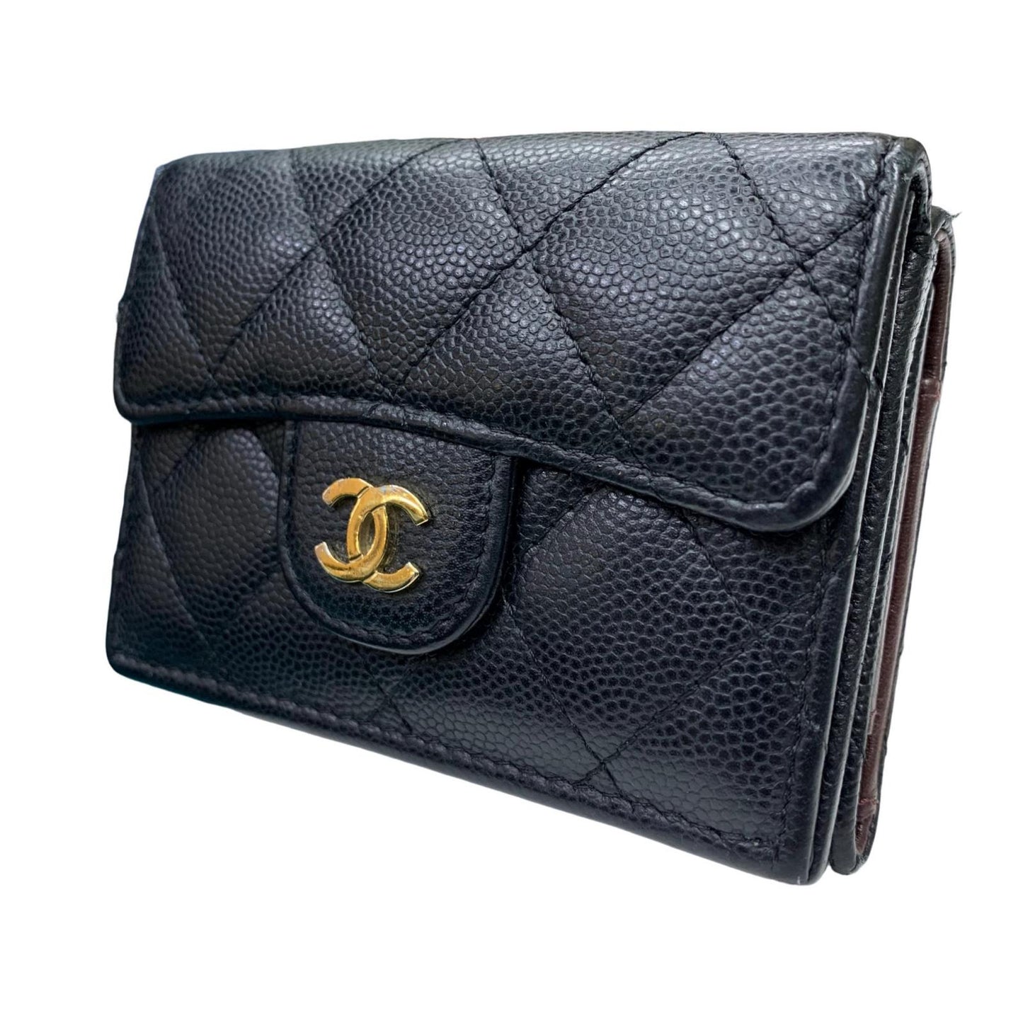 CHANEL | シャネル キャビアスキン 長財布 ブラック【瀬戸大橋店】