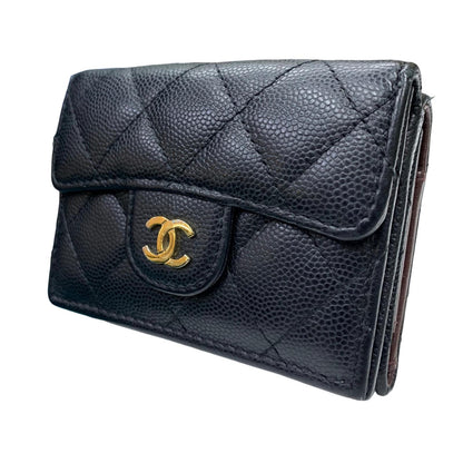 CHANEL | シャネル キャビアスキン 長財布 ブラック【瀬戸大橋店】