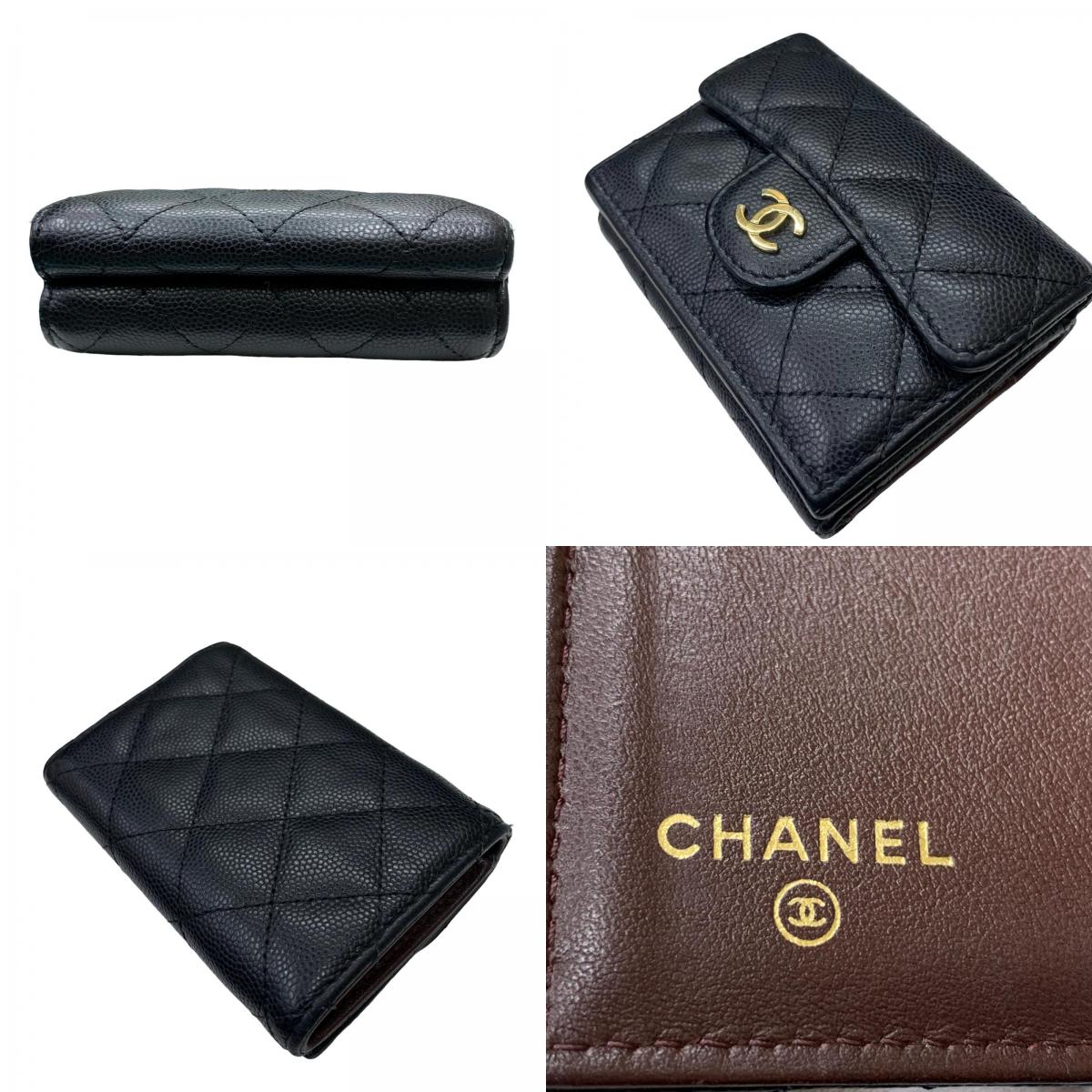 CHANEL | シャネル キャビアスキン 長財布 ブラック【瀬戸大橋店】