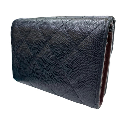 CHANEL | シャネル キャビアスキン 長財布 ブラック【瀬戸大橋店】
