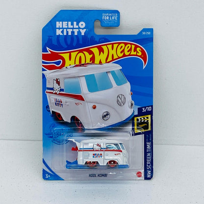 1/64KOOLKOMBIHELLOKITTY(ホワイト×レッド×ブルー)「HotWheelsHWSCREENTIME」[GRX94-M7C5]