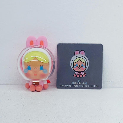 The Rabbit on the Moon -Mini 「POPMART CRYBABY CRYING TO THE MOON SITTING シリーズ」【フィギュア】