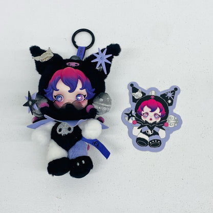 SKULLPANDA×KUROMI ぬいぐるみペンダント 「POPMART SKULLPANDA×サンリオキャラクターズ」
