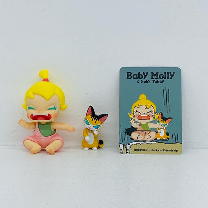 フィギュア Marks of Friendship 「POPMART Baby Molly ＆ Baby Tabby シリーズ」 Marks of Friendship Baby Molly ＆ Baby Tabby【フィギュア】【加古川物流】