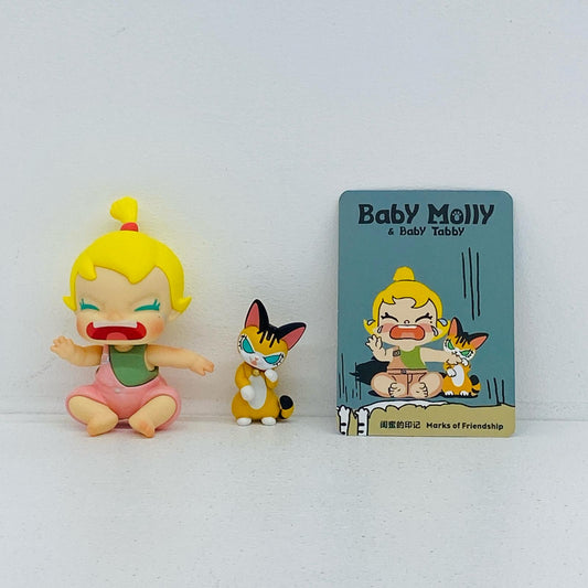 フィギュア Marks of Friendship 「POPMART Baby Molly ＆ Baby Tabby シリーズ」 Marks of Friendship Baby Molly ＆ Baby Tabby【フィギュア】【加古川物流】