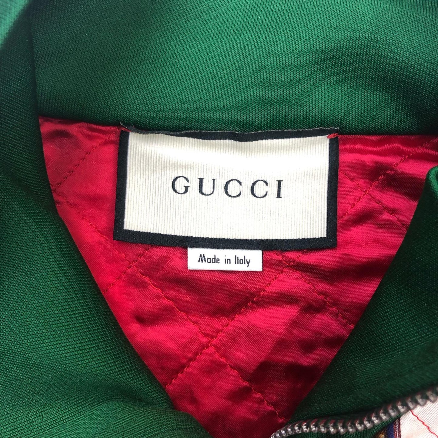 GUCCI | グッチ バイマテリアルテクニカルジャケット ジャージ 575740 グリーン【瀬戸大橋店】