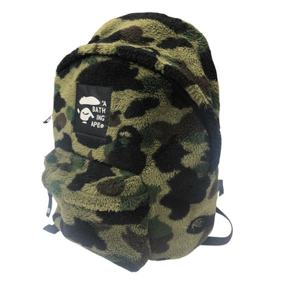 A BATHING APE | アベイシングエイプ 1ST CAMO FLEECE DAYPACK リュック・デイパック 001BAL803001K カーキ【瀬戸大橋店】