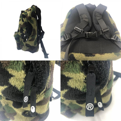 A BATHING APE | アベイシングエイプ 1ST CAMO FLEECE DAYPACK リュック・デイパック 001BAL803001K カーキ【瀬戸大橋店】