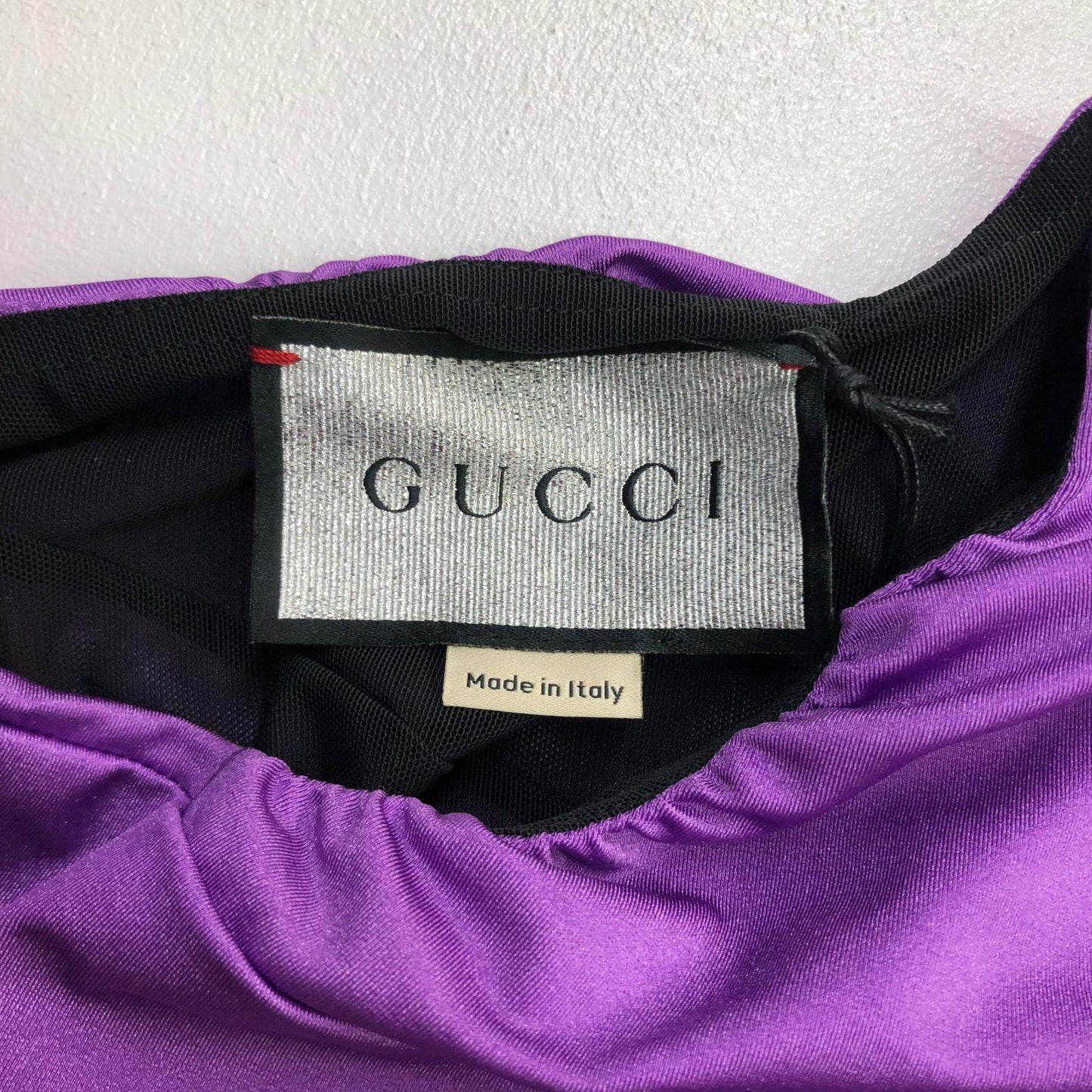 GUCCI | グッチ GUCCI × Balenciaga Ruched Top 長袖Ｔシャツ パープル サイズ：40【瀬戸大橋店】