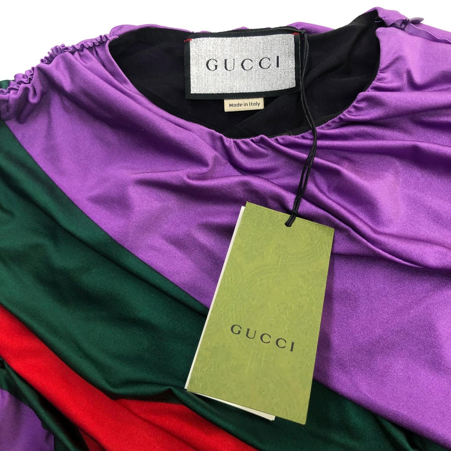 GUCCI | グッチ GUCCI × Balenciaga Ruched Top 長袖Ｔシャツ パープル サイズ：42【瀬戸大橋店】