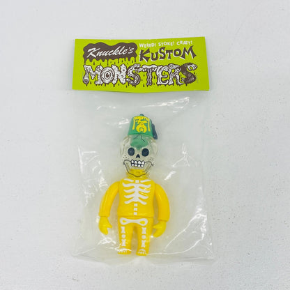 ソフビ人形 HEAD LOCK STUDIO KNUCKLE'S KUSTOM BONE HEAD 黄色 BONE HEAD 黄色 KNUCKLE'S KUSTOM【加古川物流】
