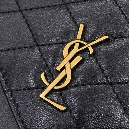 SAINT LAURENT | サンローラン ゲイビー ダブルフラップ チェーンポーチ ショルダーバッグ TGN685596・0623 マトラッセ チェーン付き ブラック【瀬戸大橋店】