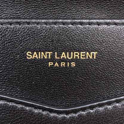 SAINT LAURENT | サンローラン ゲイビー ダブルフラップ チェーンポーチ ショルダーバッグ TGN685596・0623 マトラッセ チェーン付き ブラック【瀬戸大橋店】