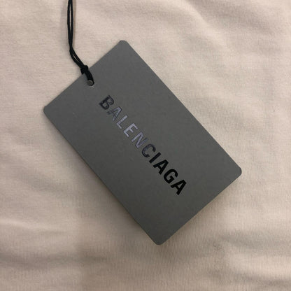 BALENCIAGA | バレンシアガ Hem Long T-Shirt Boxy Fit 半袖Ｔシャツ ベージュ【瀬戸大橋店】