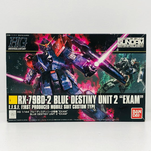 プラモデル 1/144HGUCRX-79BD-2ブルーディスティニー2号機`EXAM`「機動戦士ガンダム外伝THEBLUEDESTINY」 RX-79BD-1ブルーディスティニー1号機 EXAM HG【加古川物流】