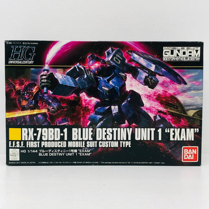 プラモデル 1/144HGUCRX-79BD-1ブルーディスティニー1号機`EXAM`「機動戦士ガンダム外伝THEBLUEDESTINY」 RX-79BD-1ブルーディスティニー1号機 EXAM HG【加古川物流】