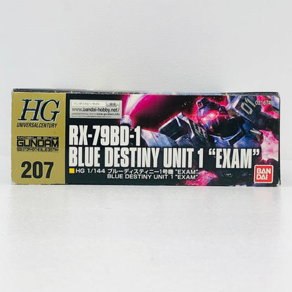 プラモデル 1/144HGUCRX-79BD-1ブルーディスティニー1号機`EXAM`「機動戦士ガンダム外伝THEBLUEDESTINY」 RX-79BD-1ブルーディスティニー1号機 EXAM HG【加古川物流】