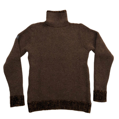 RAF SIMONS | ラフシモンズ double layered fishermen dsweater with short zip ニット ブラウン サイズ：L【瀬戸大橋店】