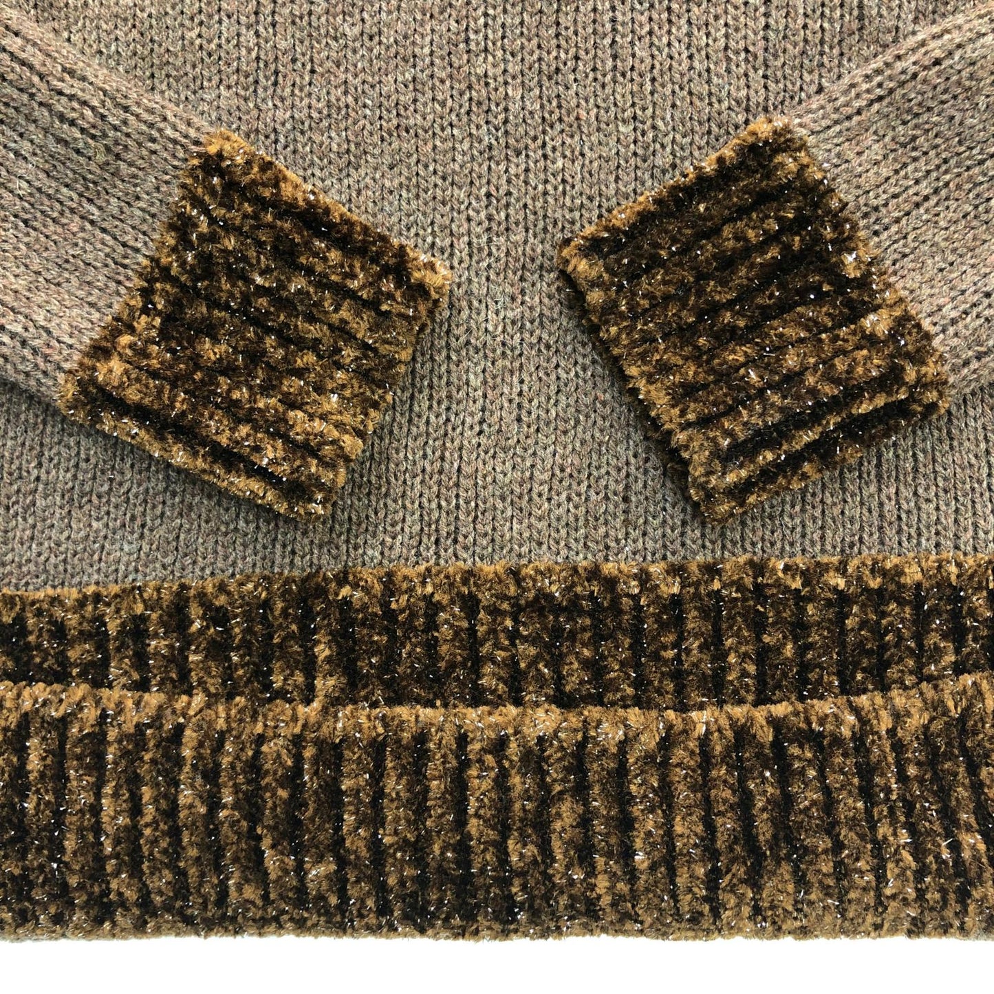 RAF SIMONS | ラフシモンズ double layered fishermen dsweater with short zip ニット ブラウン サイズ：L【瀬戸大橋店】
