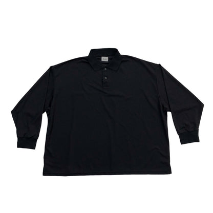 Kan CONVENIENT POLO L/S ポロシャツ ブラック サイズ：L【瀬戸大橋店】