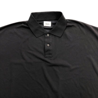 Kan CONVENIENT POLO L/S ポロシャツ ブラック サイズ：L【瀬戸大橋店】