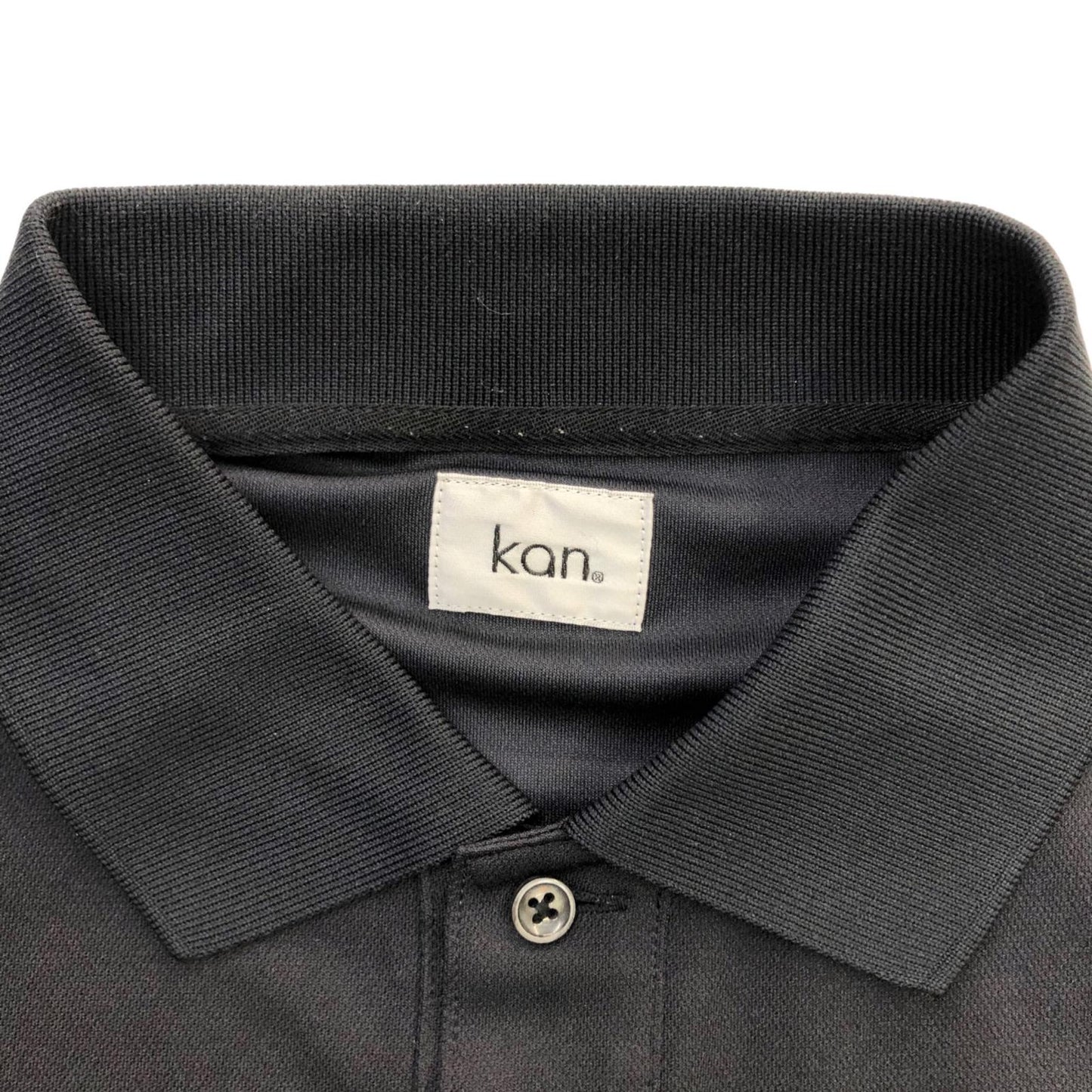 Kan CONVENIENT POLO L/S ポロシャツ ブラック サイズ：L【瀬戸大橋店】