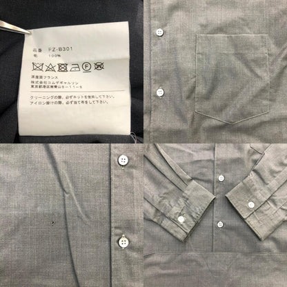 COMME des GARCONS SHIRT | コムデギャルソンシャツ Fine Wool Suit 長袖シャツ ブラック サイズ：L【瀬戸大橋店】