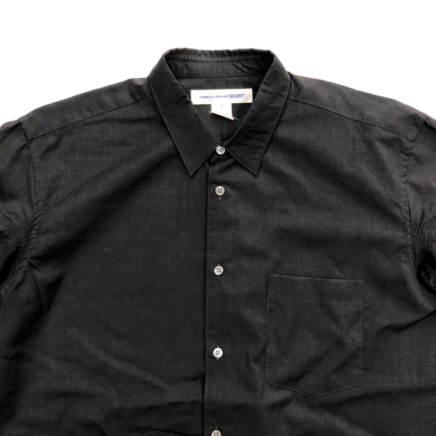 COMME des GARCONS SHIRT | コムデギャルソンシャツ Fine Wool Suit 長袖シャツ ブラック サイズ：L【瀬戸大橋店】