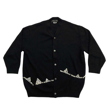 COMME des GARCONS HOMME PLUS | コムデギャルソンオムプリュス Button Stitched Cardigan カーディガン ブラック【瀬戸大橋店】