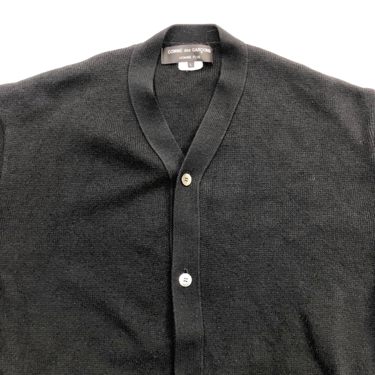 COMME des GARCONS HOMME PLUS | コムデギャルソンオムプリュス Button Stitched Cardigan カーディガン ブラック【瀬戸大橋店】